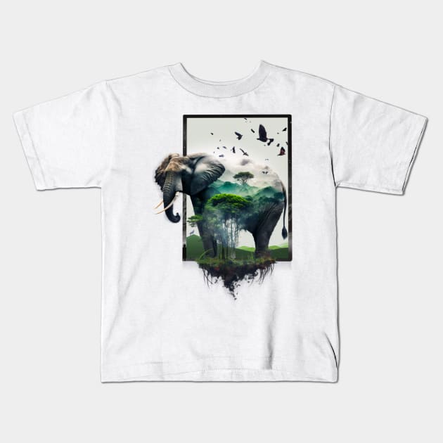 Save elephants Kids T-Shirt by thurnzmwidlakpe